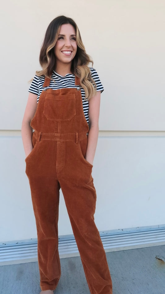 Corduroy Overall Jumpsuit