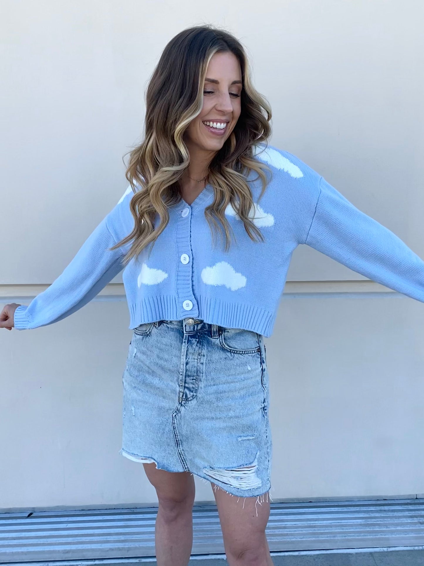 Walking On A Dream Cropped Cardigan