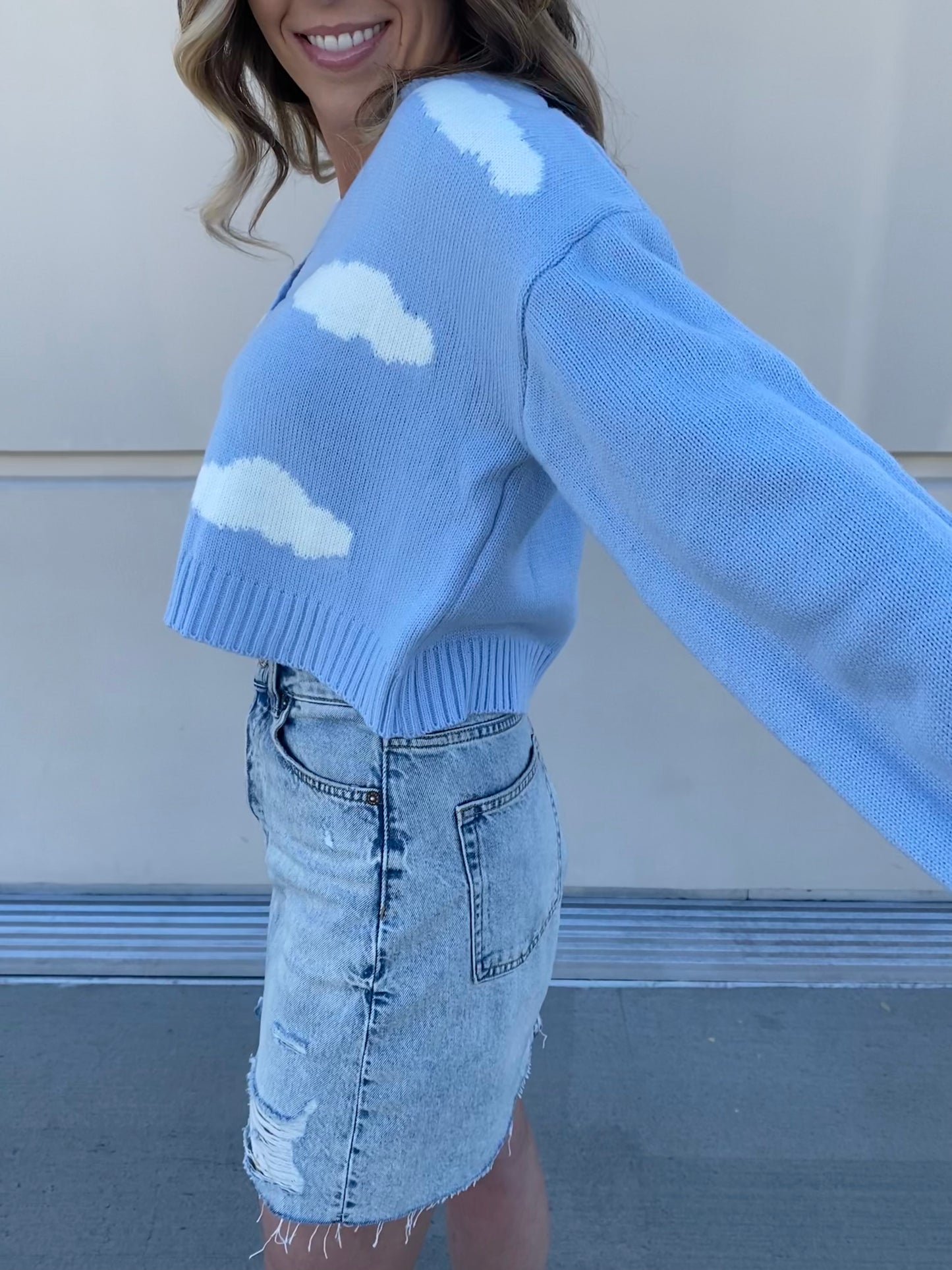 Walking On A Dream Cropped Cardigan