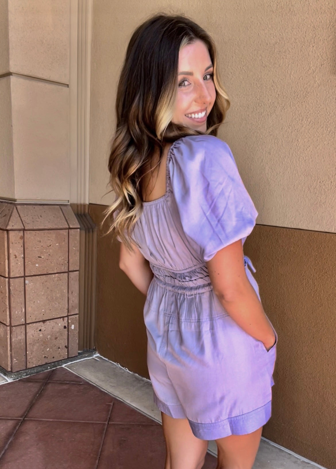 Lavender Romper