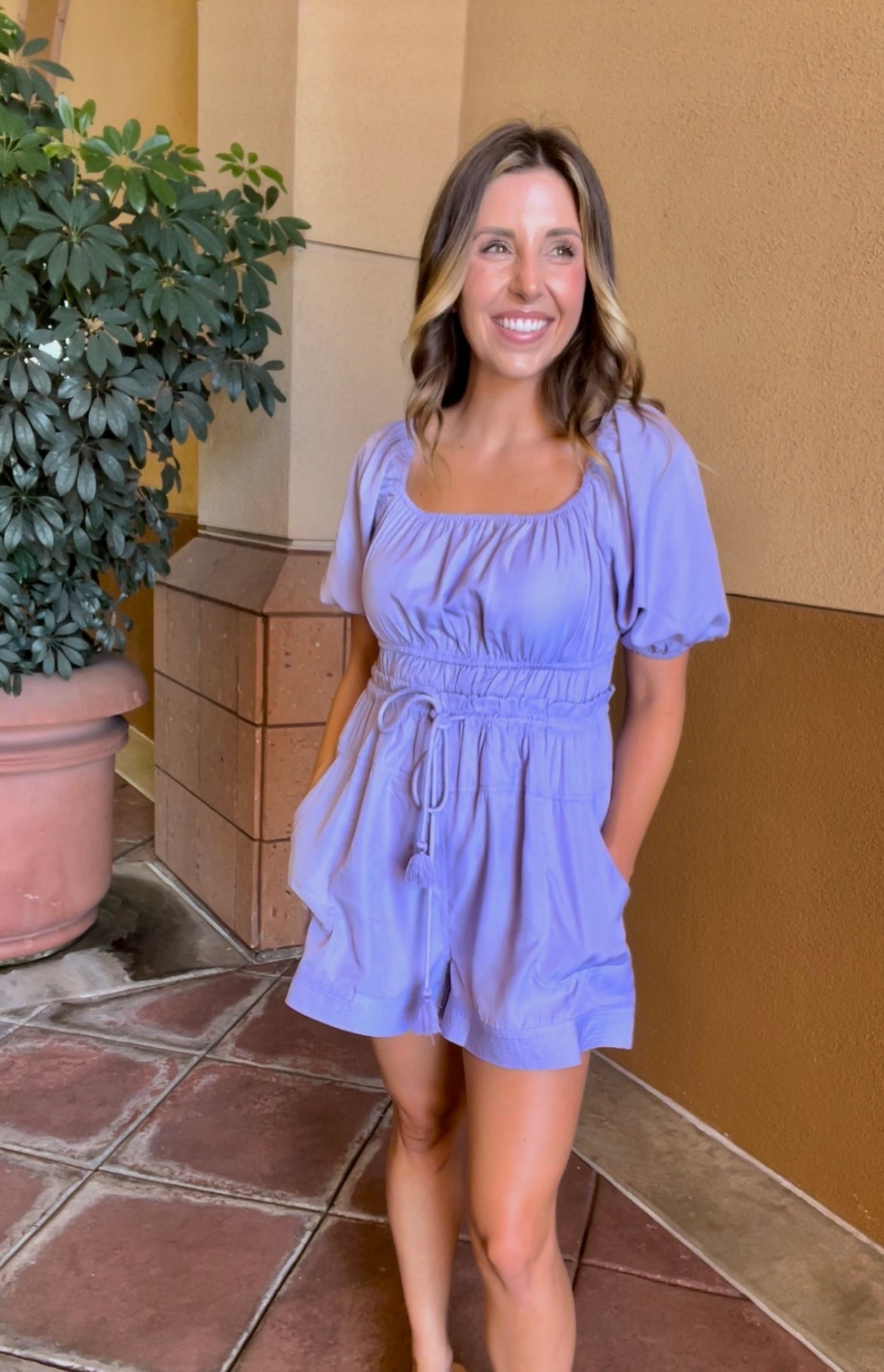 Lavender Romper